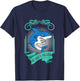 Trendy Shark Design Hungry Shark T-Shirt - T-Shirt | Navy