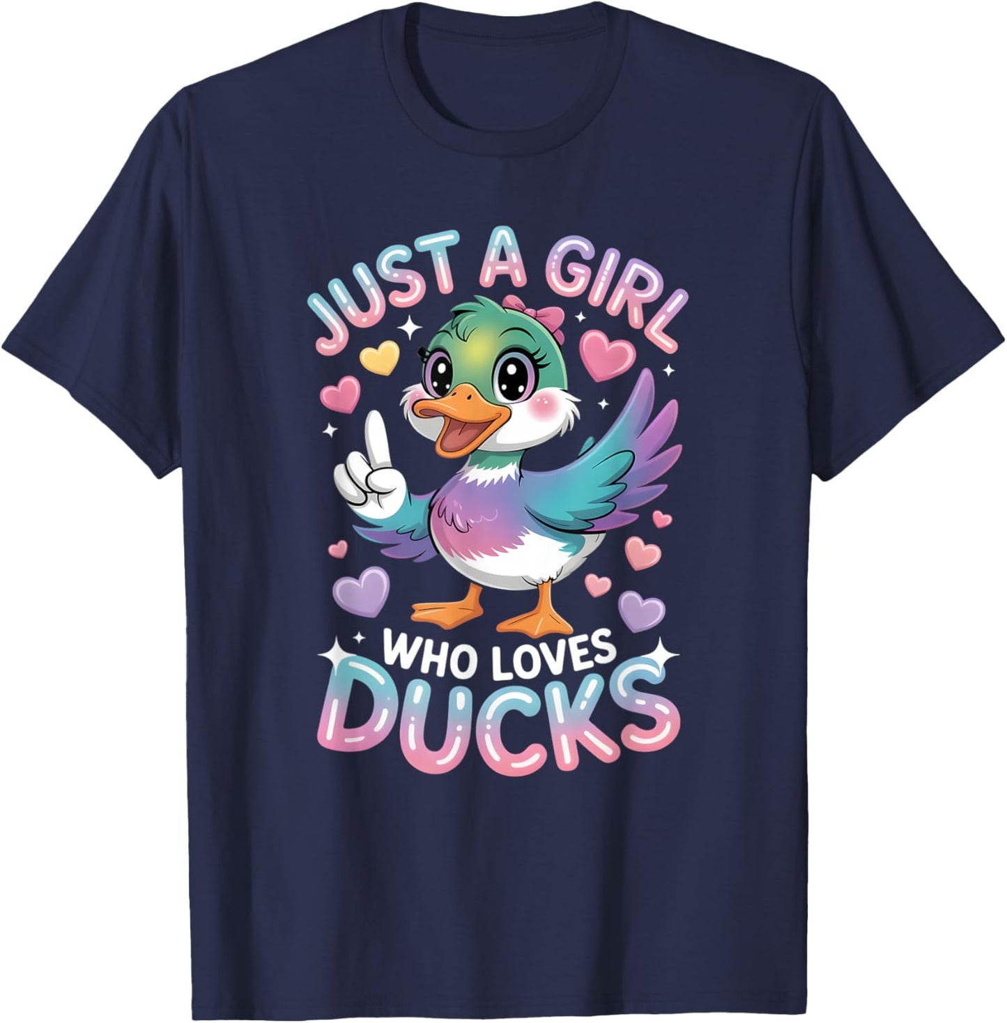 Girls Duck T-Shirt - T-Shirt | Navy