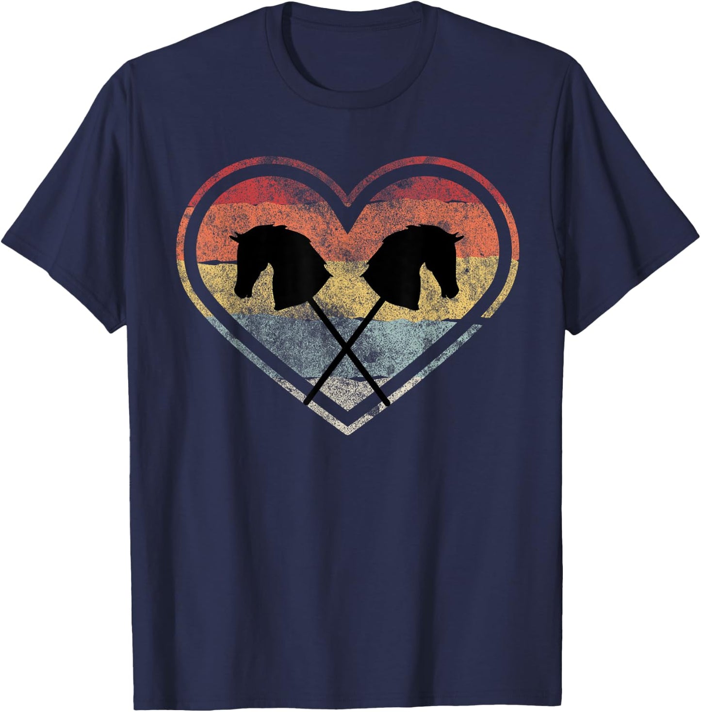 Hobby Horse Shirt & Gifts Hobbyhorsing Dressage Riding T-Shirt - T-Shirt | Navy