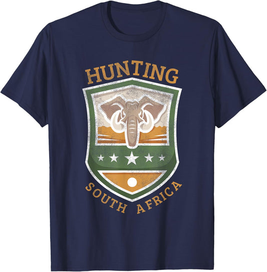 Hunting South Africa | Safari hunting Africa T-Shirt - T-Shirt | Navy