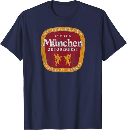 Oktoberfest Deutschland German Beer Festival Shirt T-Shirt - T-Shirt | Navy