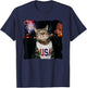 Patriotic Smoking cat T-Shirt - T-Shirt | Navy
