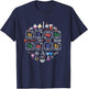 Science Teacher Periodic Table Chemistry Elements Xmas Gift T-Shirt - T-Shirt | Navy