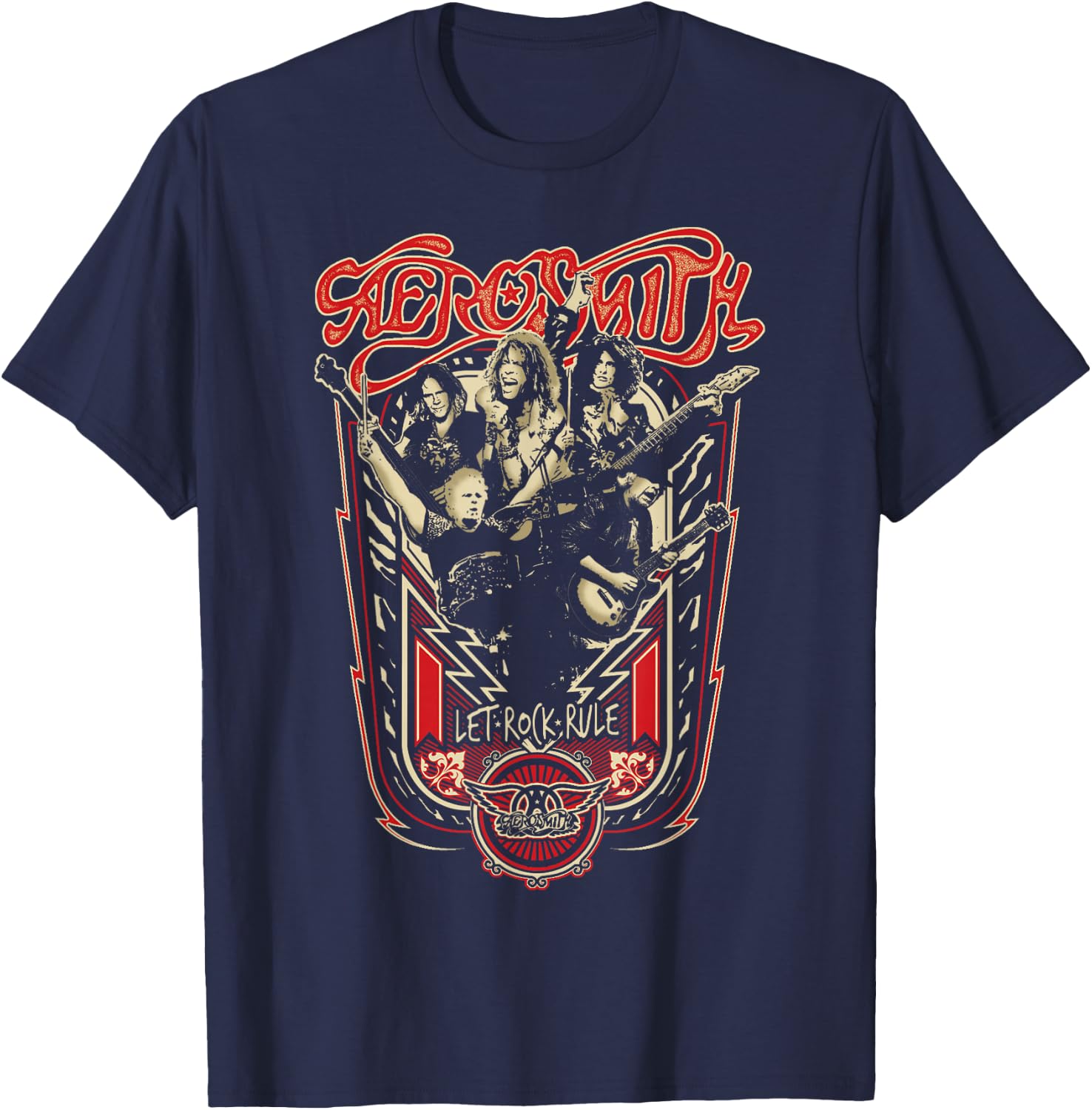 Aerosmith - Alive T-Shirt - T-Shirt | Navy