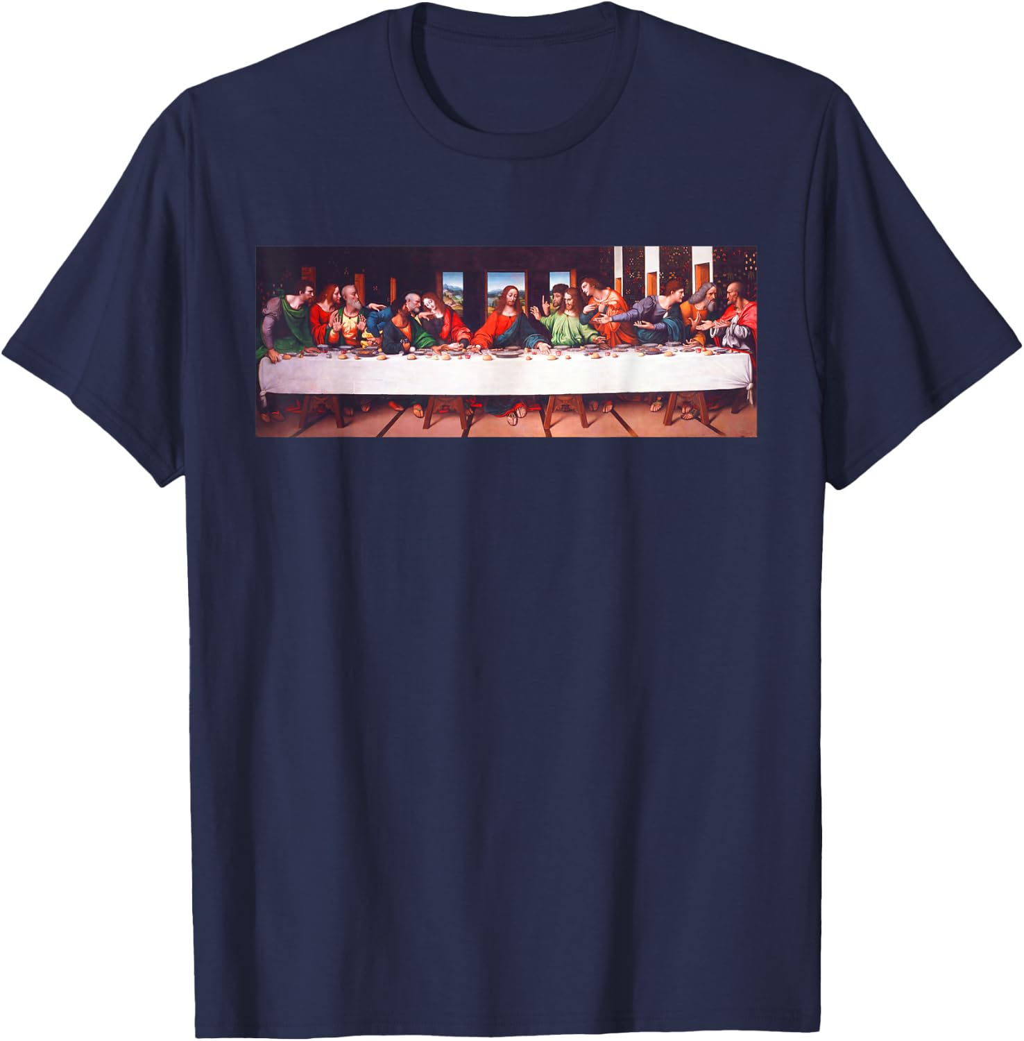 The Last Supper Christian Motives T-Shirt - T-Shirt | Navy