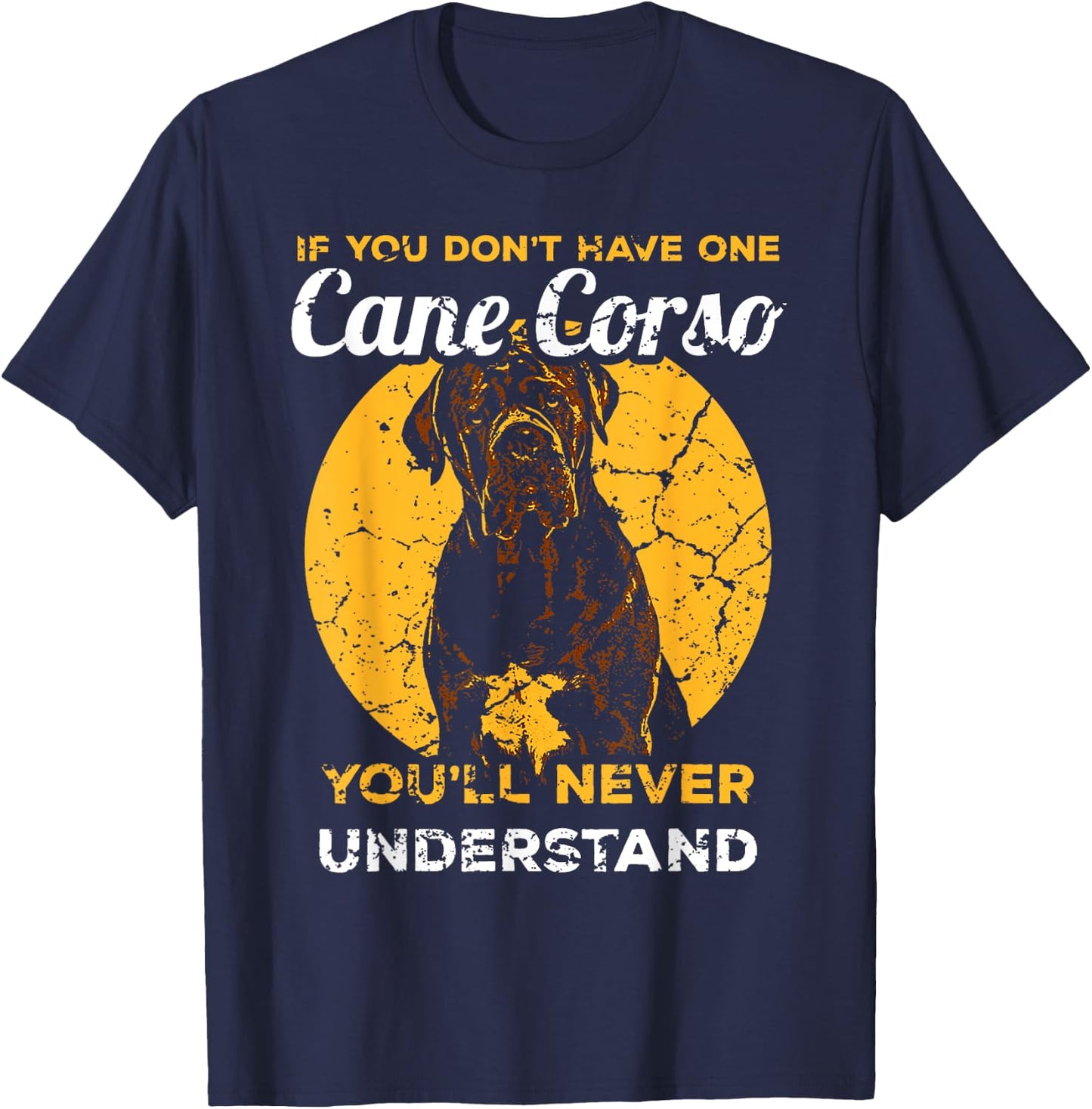 Cane Corso Italian Mastiff Head Dog Pet Men Women T-Shirt - T-Shirt | Navy