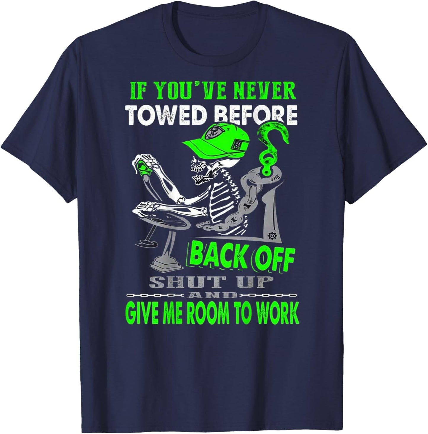 Proud Tow Truck Operator T-Shirt - T-Shirt | Navy