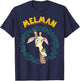 Madagascar Melman Large Circle Portrait T-Shirt - T-Shirt | Navy
