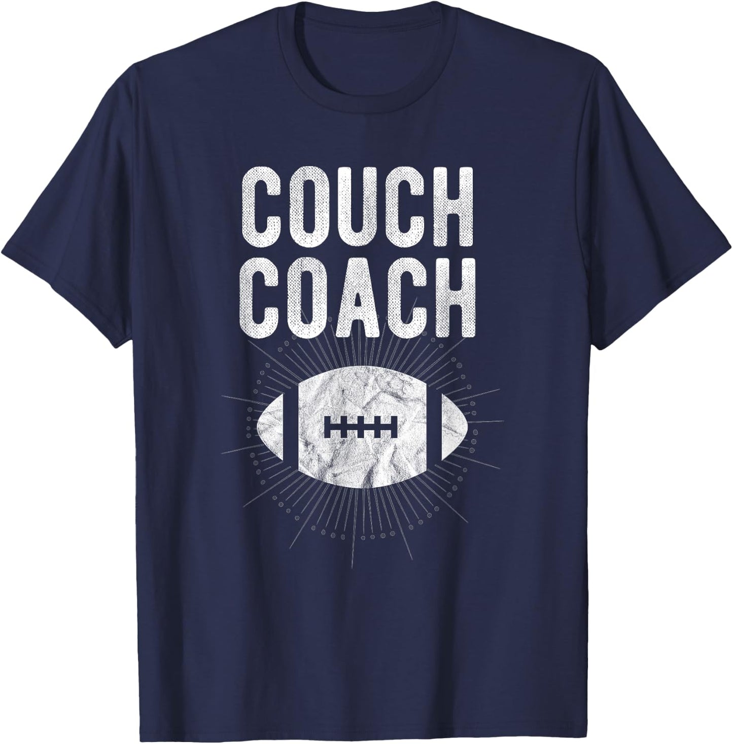 Couch Coach Football T-Shirt - T-Shirt | Navy