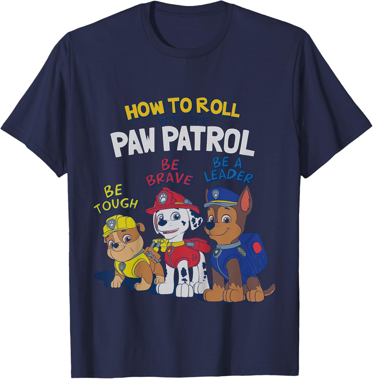 Nickelodeon How To Roll With The Paw Patrol T-Shirt - T-Shirt | Navy
