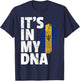 IT'S IN MY DNA Barbados Flag Shirt Men Women Kids Gift T-Shirt - T-Shirt | Navy