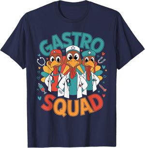 Gastro Squad Gastroenterology Thanksgiving Nurse Doctor Fall T-Shirt - T-Shirt | Navy