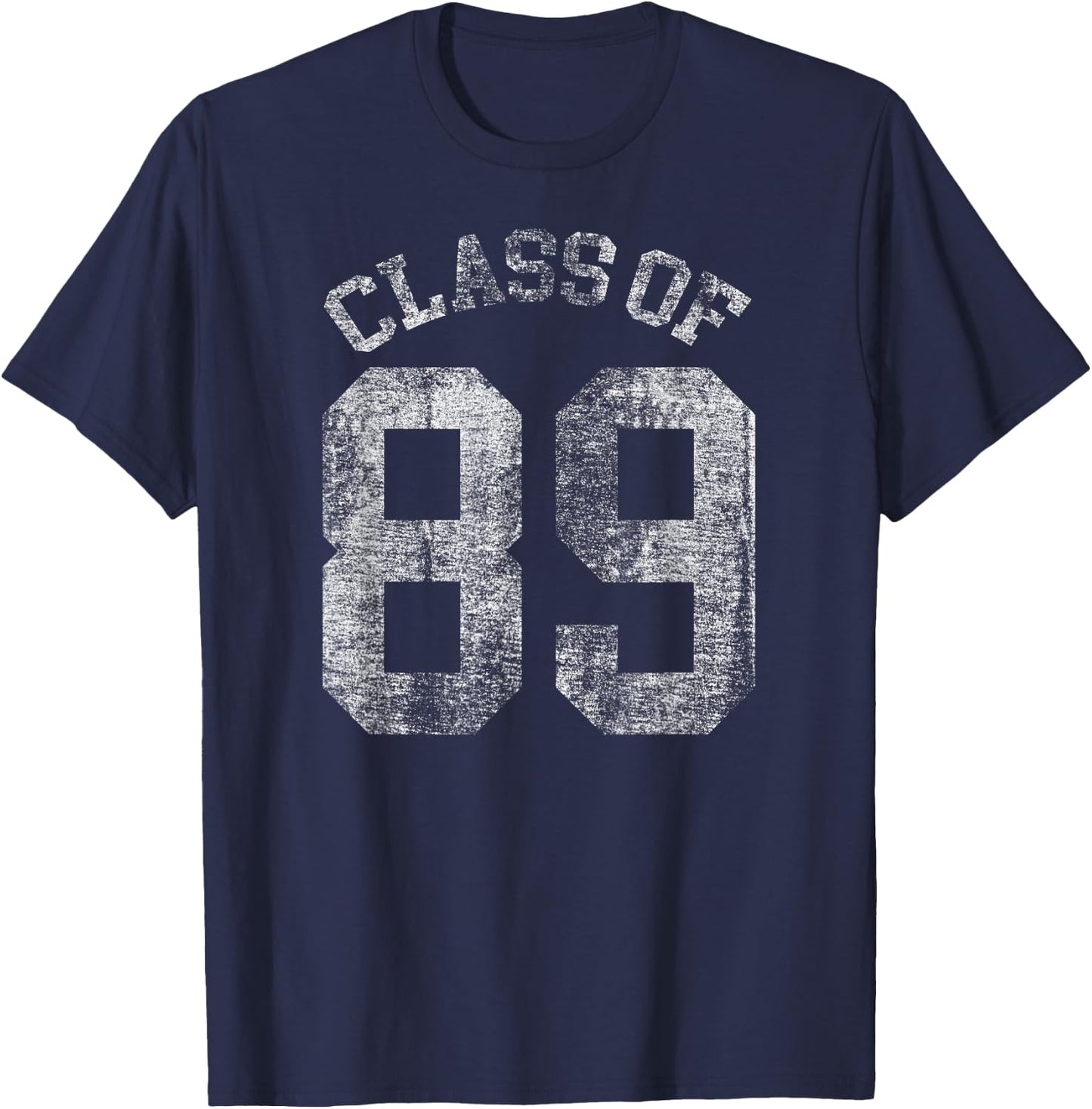 Retro Class of 1989 Graphic 1989 Graduate T-Shirt - T-Shirt | Navy