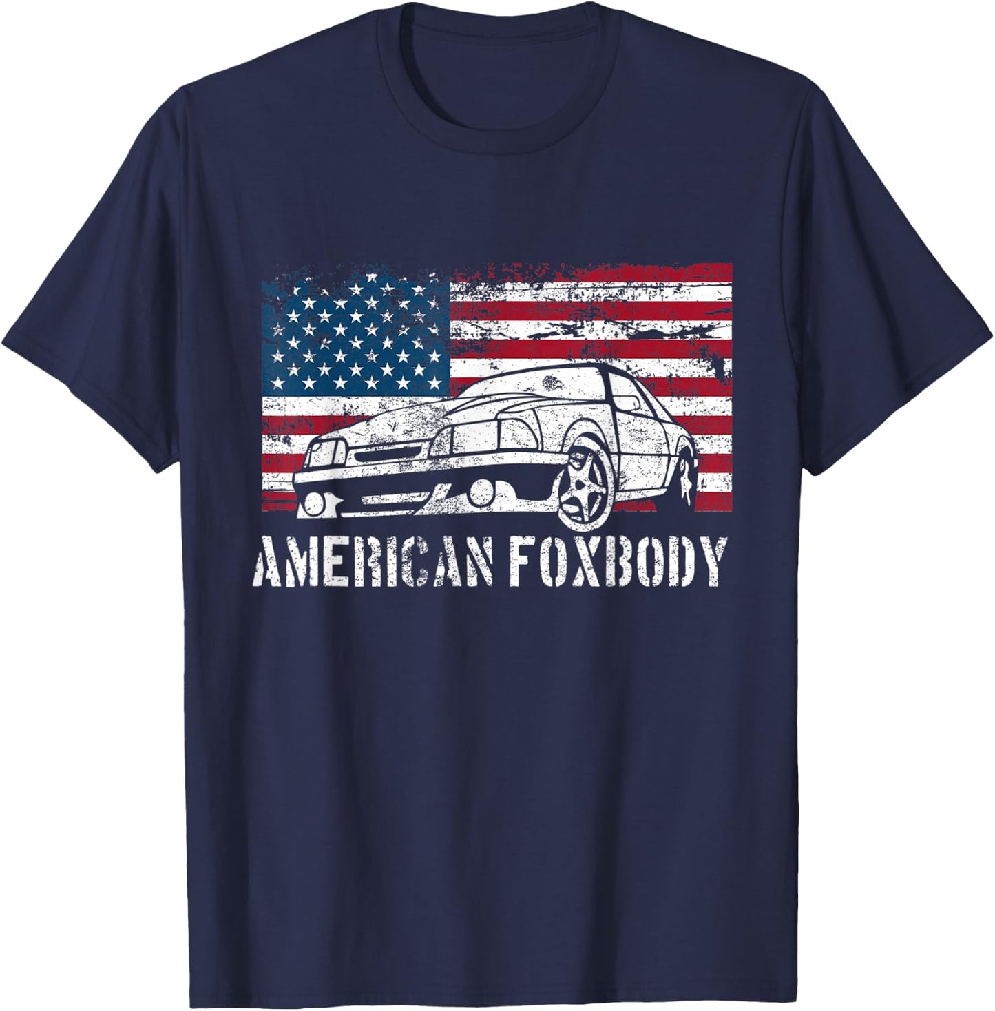 American Foxbody Muscle Car 5.0L T Shirt T-Shirt - T-Shirt | Navy