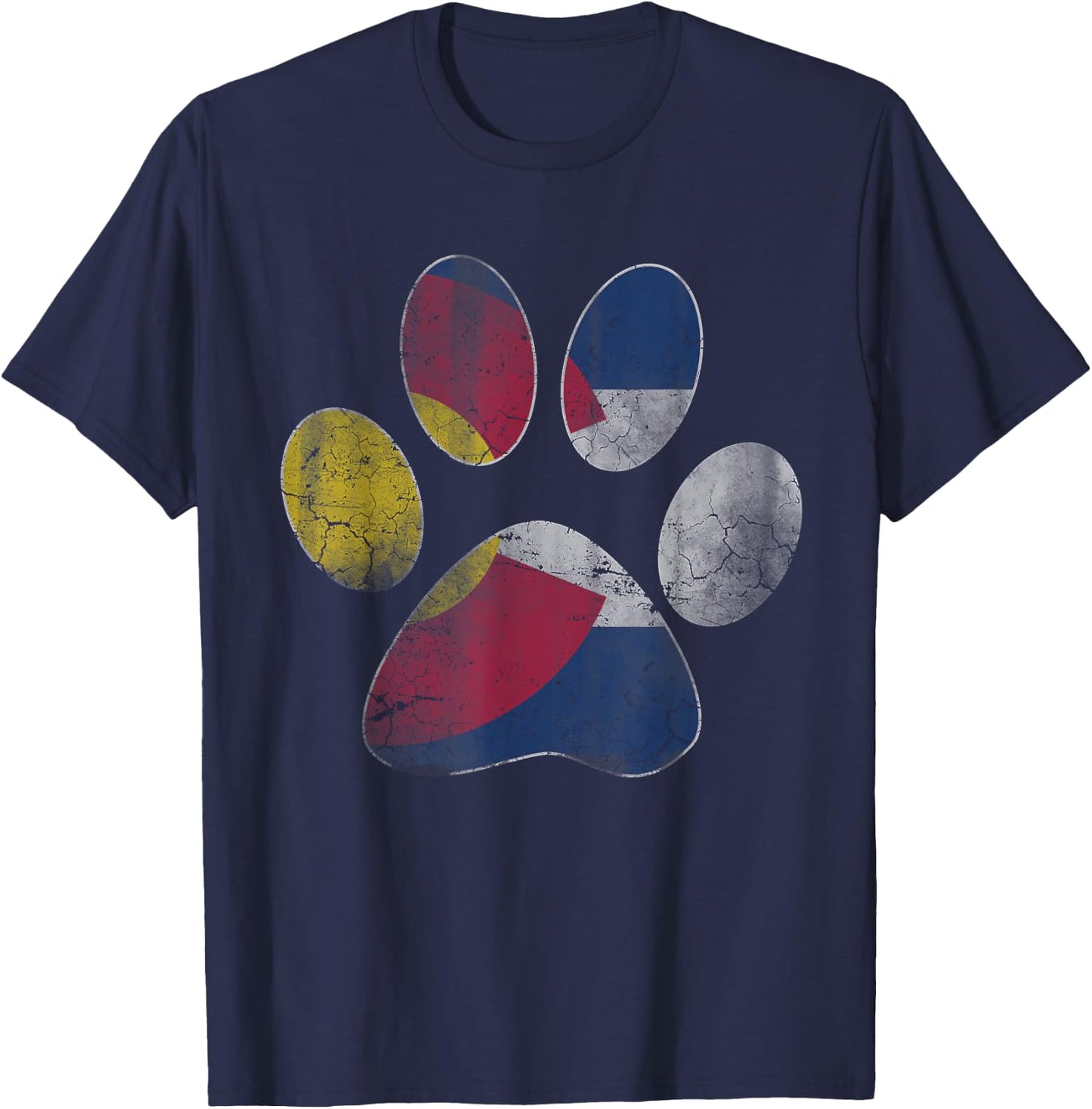 Colorado Flag Dog Lover Men Women Kids T-Shirt - T-Shirt | Navy