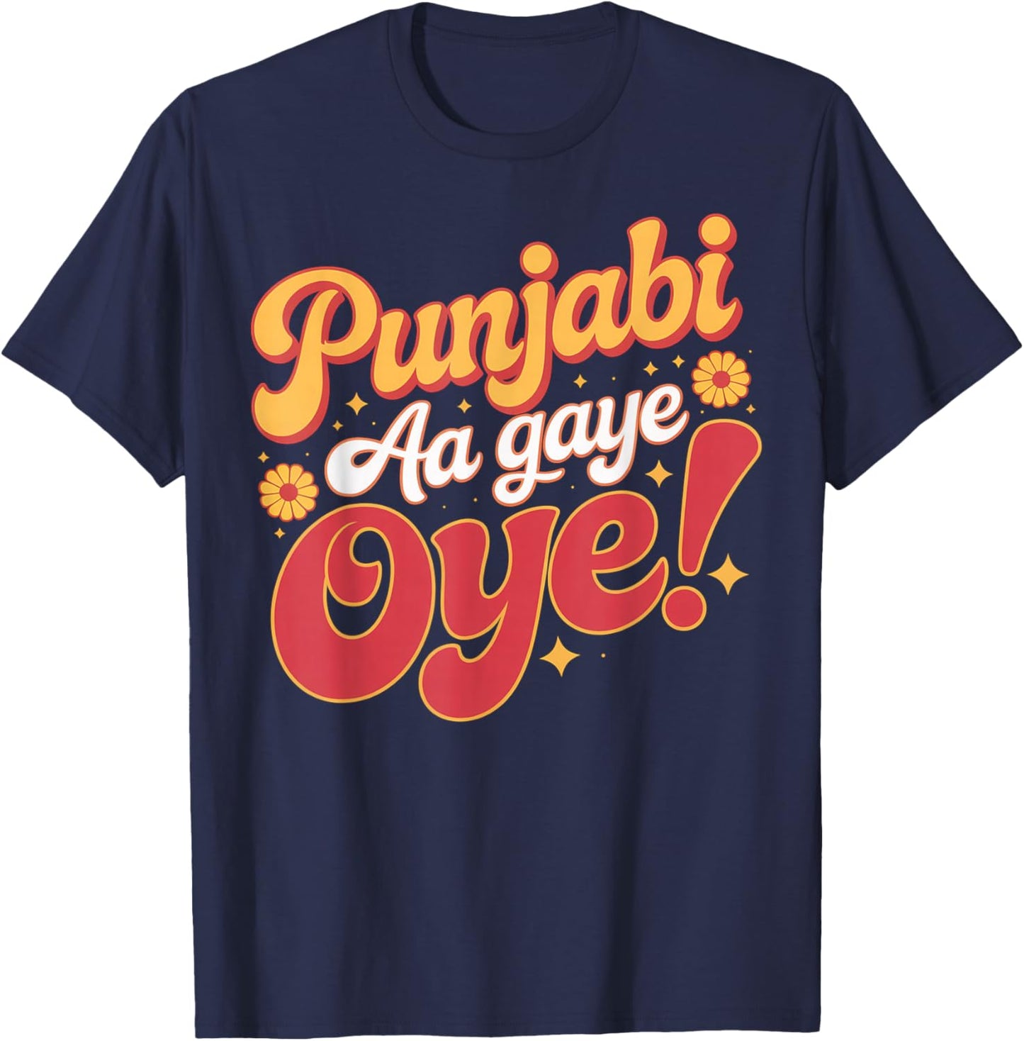 Punjabi Aa Gaye Oye Tonight Diljit Dosanjh T-Shirt - T-Shirt | Navy