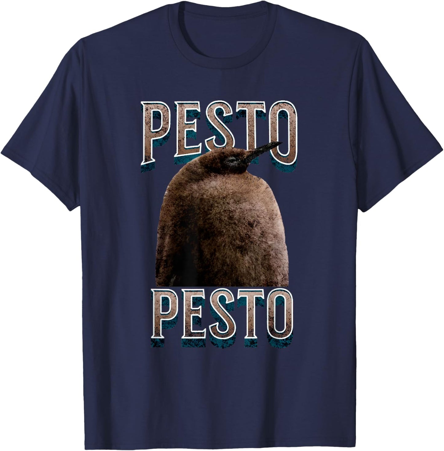 Pesto The Penguin Famous Bird Meme Vintage T-Shirt - T-Shirt | Navy