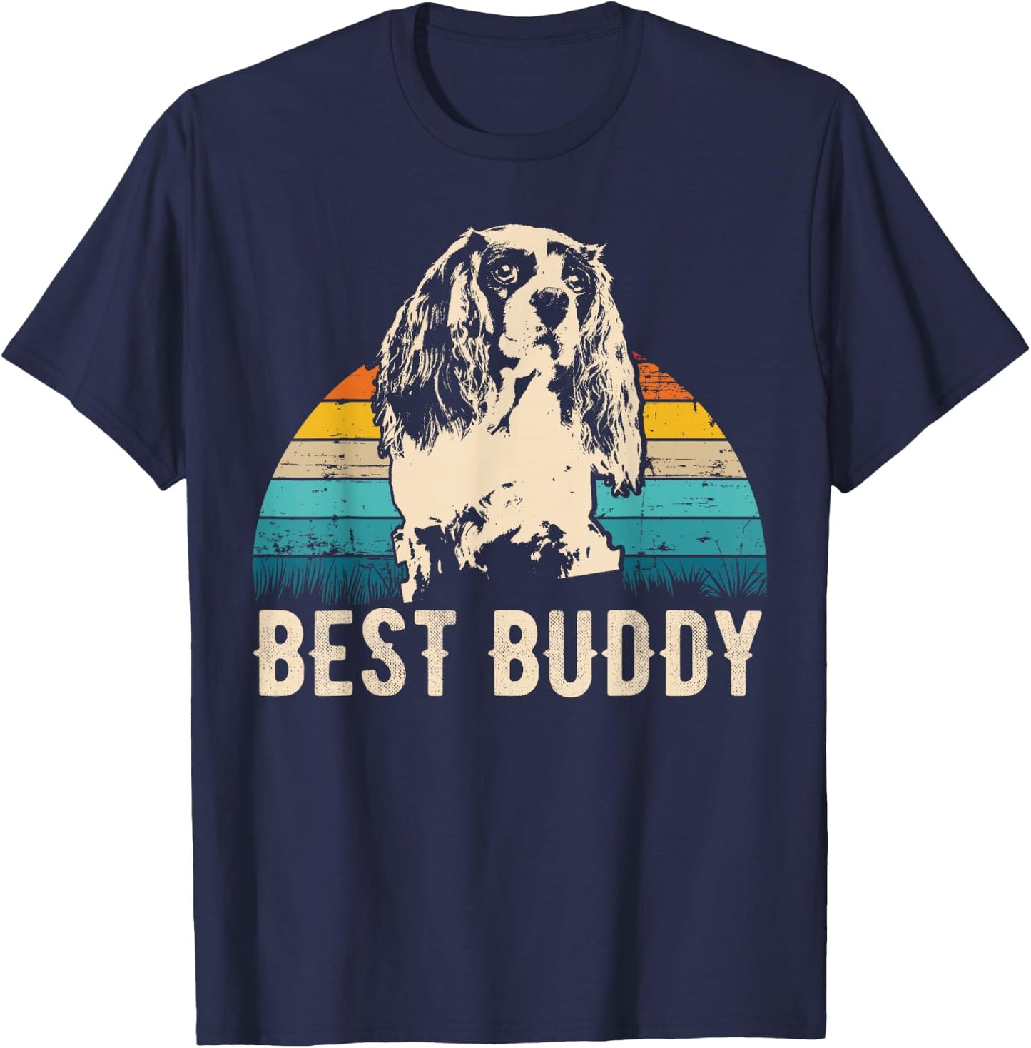 Cavalier King Charles Spaniel Cavie T-Shirt - T-Shirt | Navy