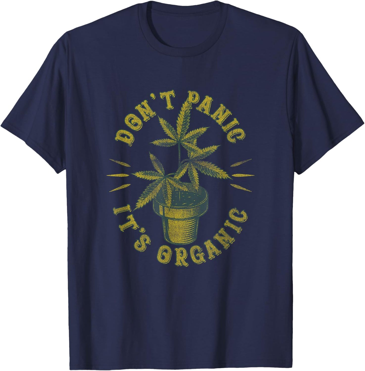 Organic Weed Growers , Bong Water Cannabis Shirt T-Shirt - T-Shirt | Navy