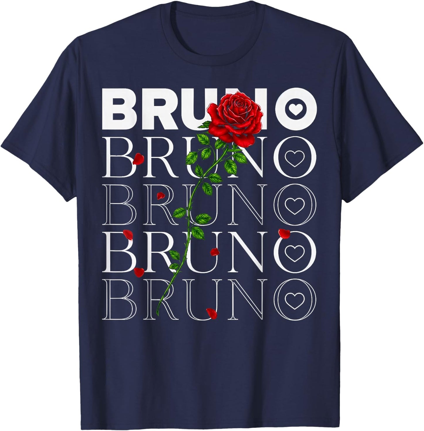 Vintage Bruno Name Classic Gifts Women Kids T-Shirt - T-Shirt | Navy