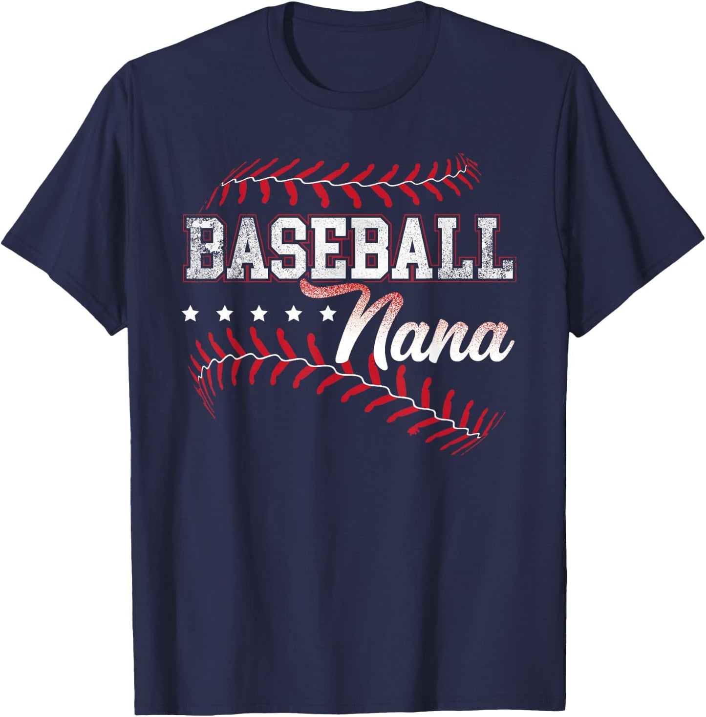 Baseball Nana Baseball Grandma Gift Shirts T-Shirt - T-Shirt | Navy