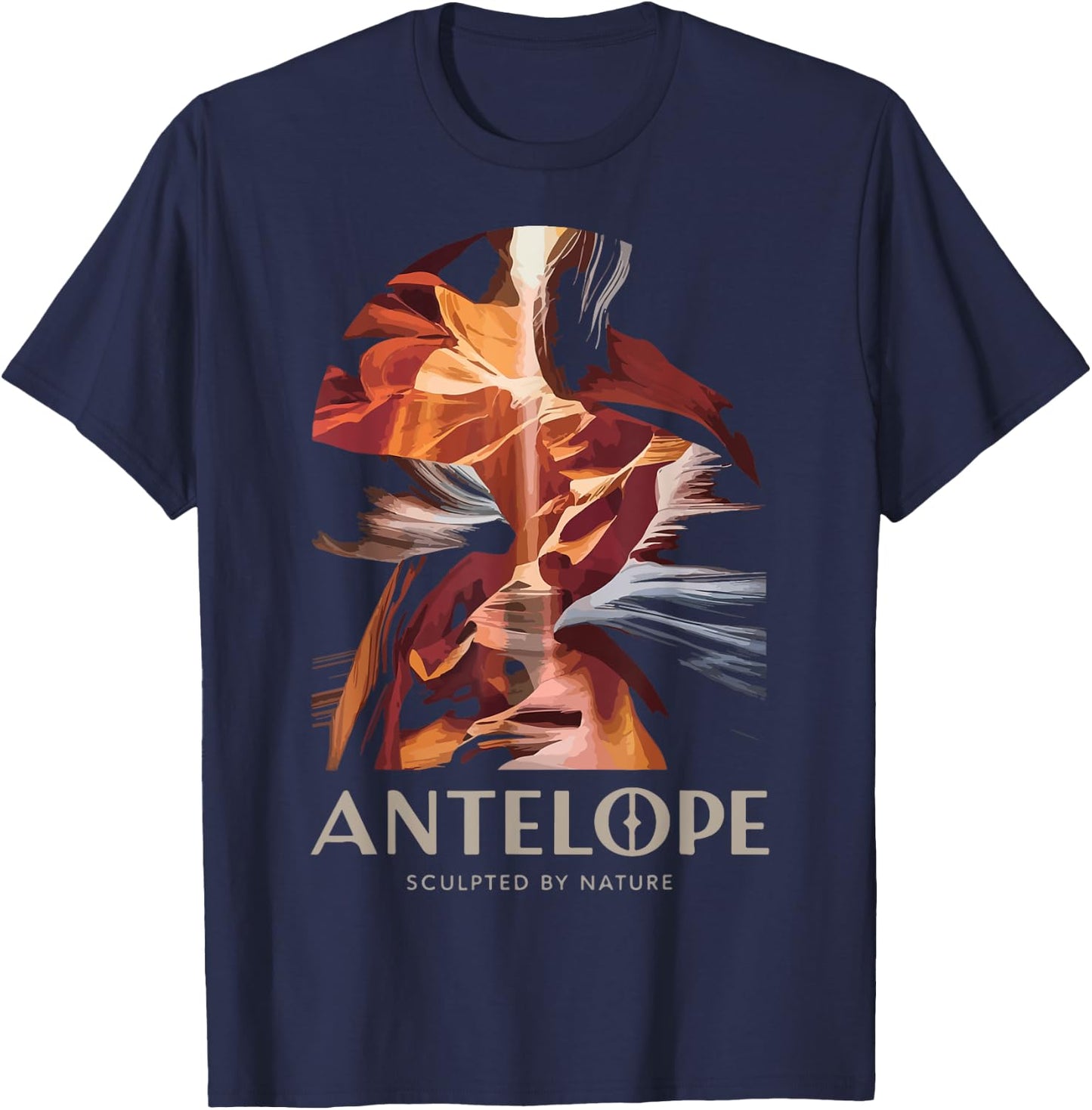 Arizona Canyon Hiking Antelope Canyon T-Shirt - T-Shirt | Navy