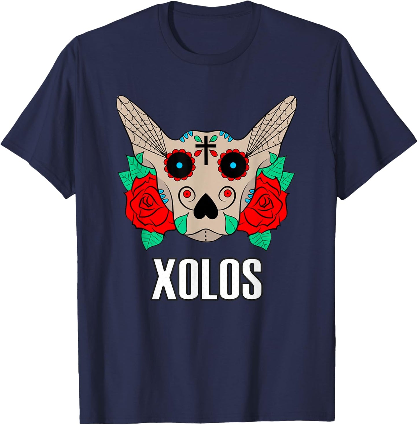 Xoloitzcuintli mexicano – tradición perrona T-Shirt - T-Shirt | Navy