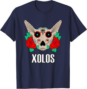 Xoloitzcuintli mexicano – tradición perrona T-Shirt - T-Shirt | Navy