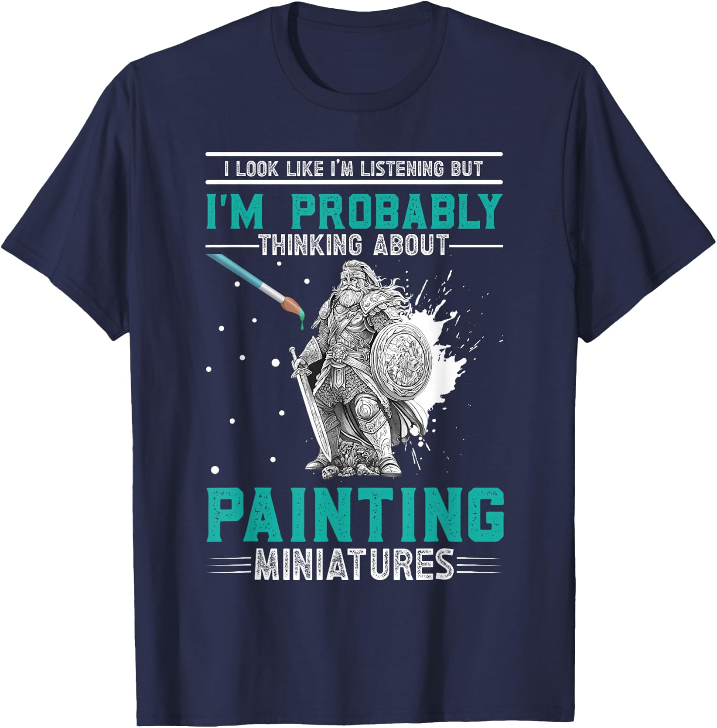 Miniature Painting T-Shirt - T-Shirt | Navy