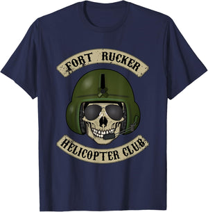 Fort Rucker Helicopter Club T shirt Pilot, Crew Chief T-Shirt - T-Shirt | Navy
