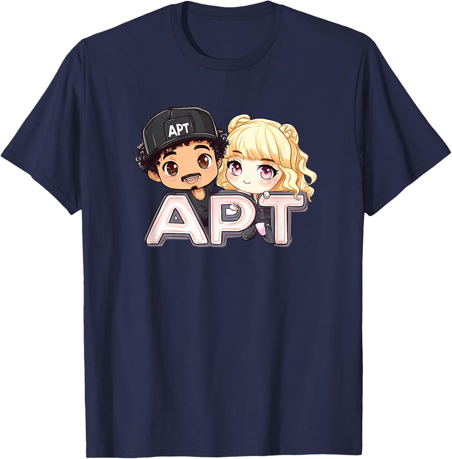 APT Buddies - Adorable Chibi T-Shirt - T-Shirt | Navy