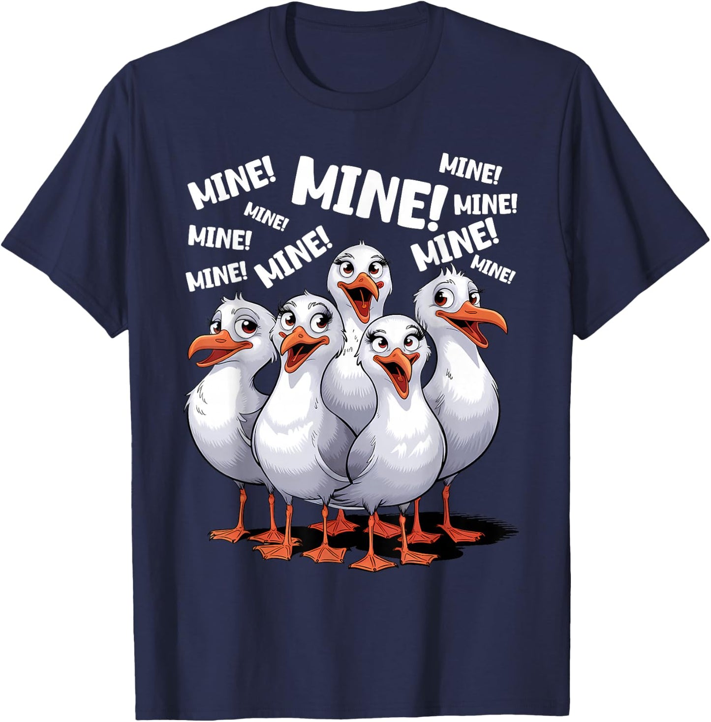 Mine! Seagull Mine! T-Shirt - T-Shirt | Navy