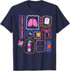 Coquette Stamp Respiratory Therapy Lung Squad Pulmonology T-Shirt - T-Shirt | Navy