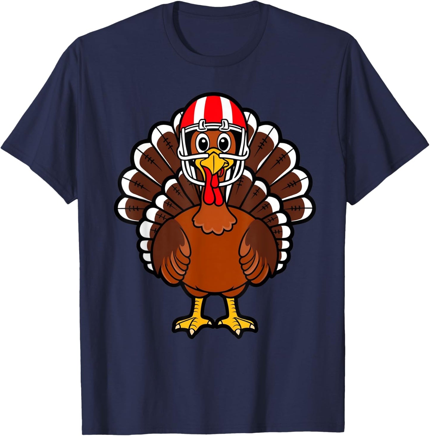 Thanksgiving Football Player for Children, Toddler Boys T-Shirt - T-Shirt | Navy