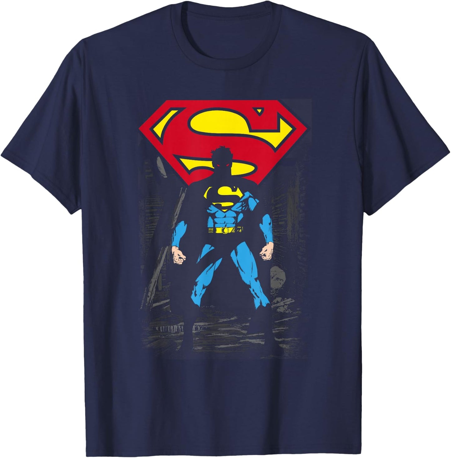 Superman Dark Alley T Shirt T-Shirt - T-Shirt | Navy