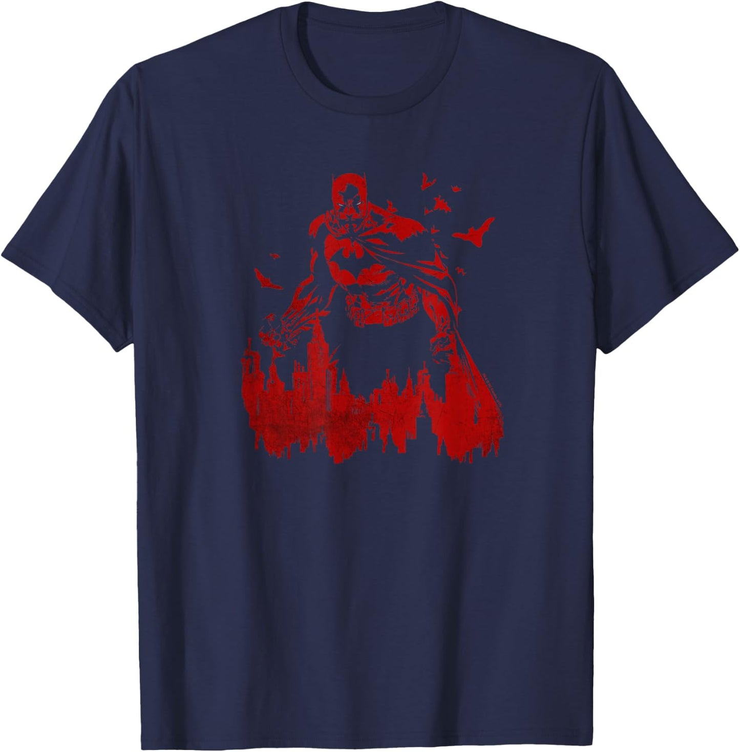 Batman Red Knight Gotham T Shirt T-Shirt - T-Shirt | Navy