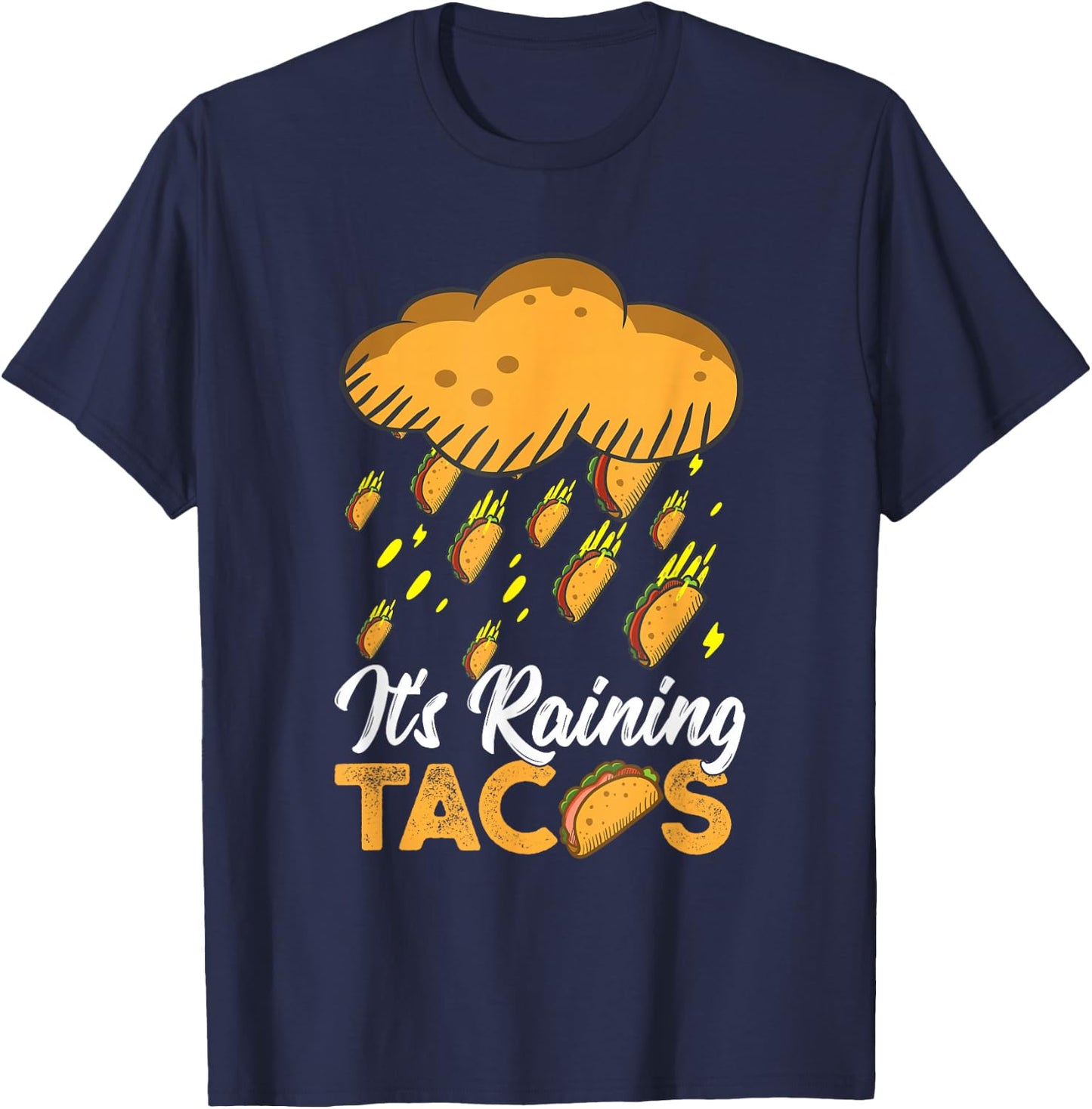 It's Raining Tacos Funny Taco Kids Girls Boys Gift T-Shirt - T-Shirt | Navy