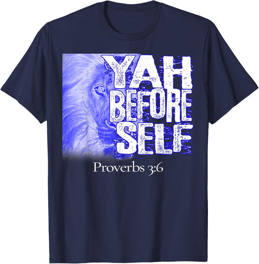 Hebrew Israelite Yahudah Tribe Judah Yah Before Self T-Shirt - T-Shirt | Navy