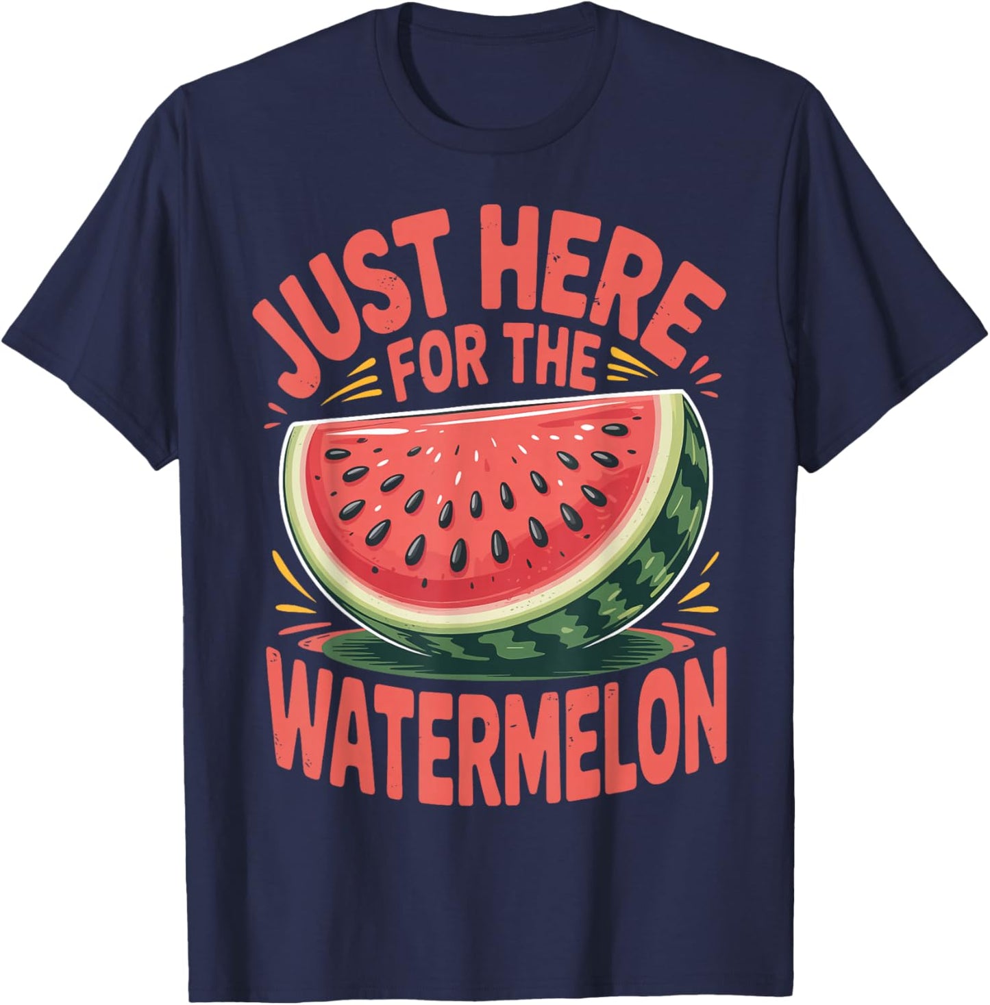 Just Here for The Watermelon T-Shirt - T-Shirt | Navy