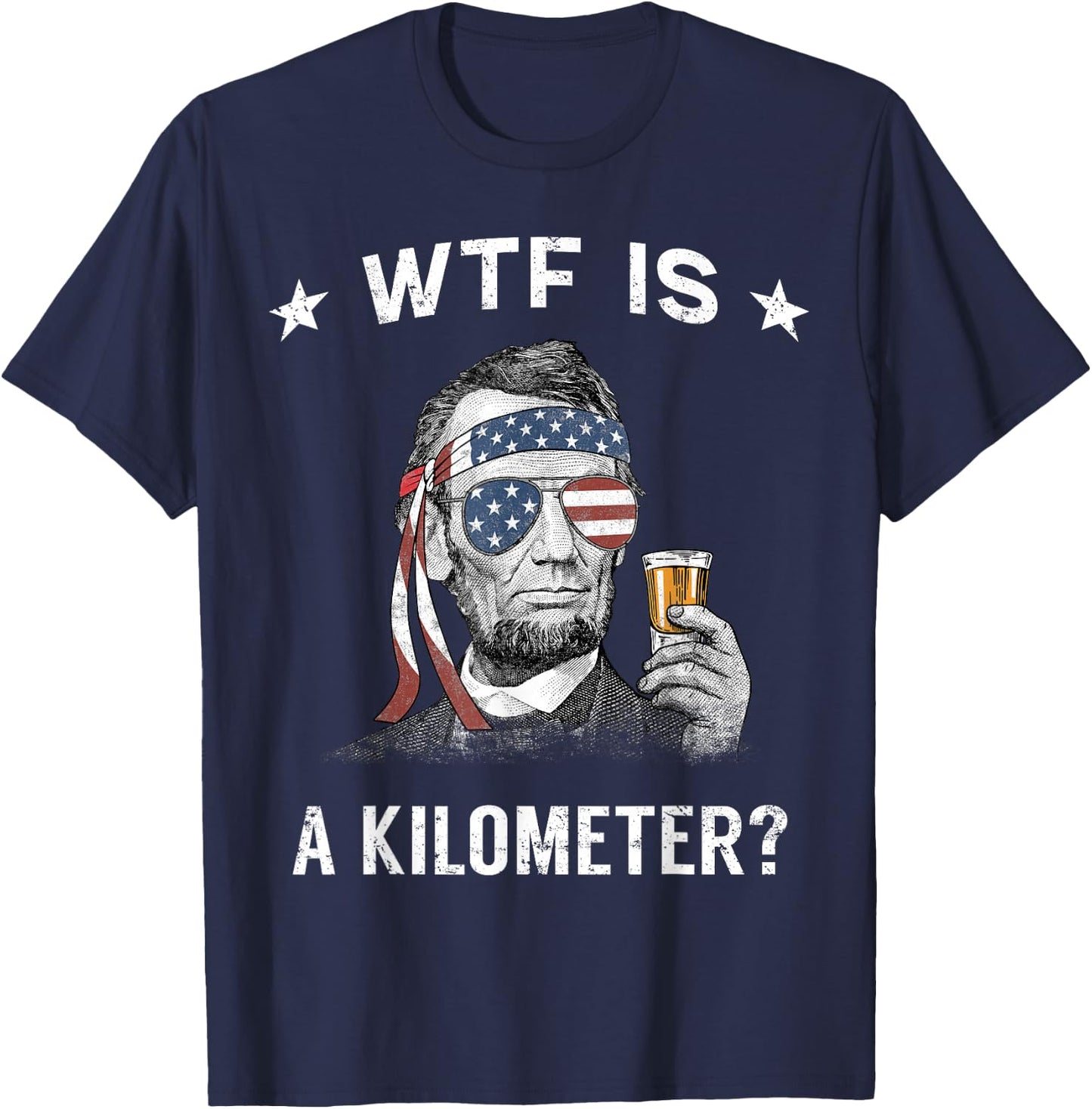 WTF is A Kilometer Lincoln T-Shirt - T-Shirt | Navy
