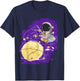 Astronaut Fishing Cute Spaceman Galaxy Space Lover Boys Gift T-Shirt - T-Shirt | Navy