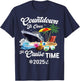 Countdown Is Over It's Cruise Time 2025 Black Modern Classic T-Shirt - T-Shirt | Navy