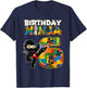 Birthday for Kids 6 Building Blocks Bricks Party T-Shirt - T-Shirt | Navy