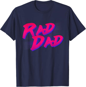 Rad Dad Retro T-Shirt - T-Shirt | Navy
