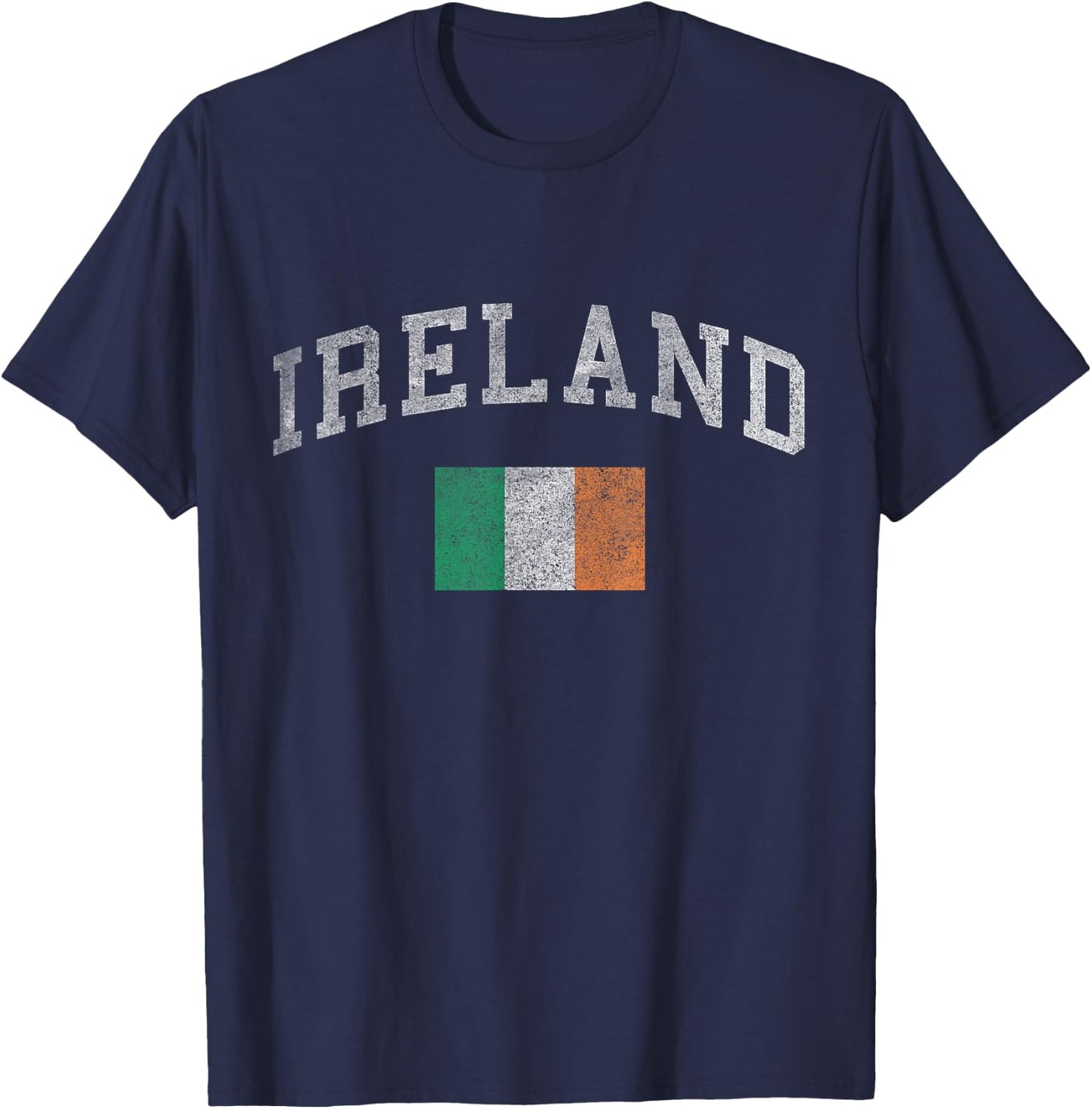 Retro Ireland Flag T-Shirt - T-Shirt | Navy