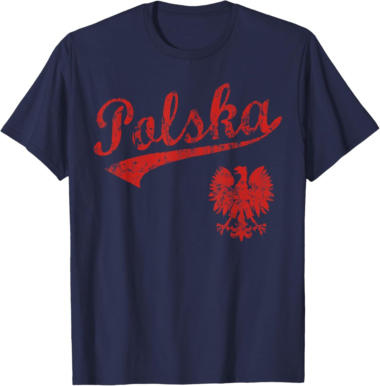 Polska Polish Poland Polski Family Heritage Men Women Kids T-Shirt - T-Shirt | Navy