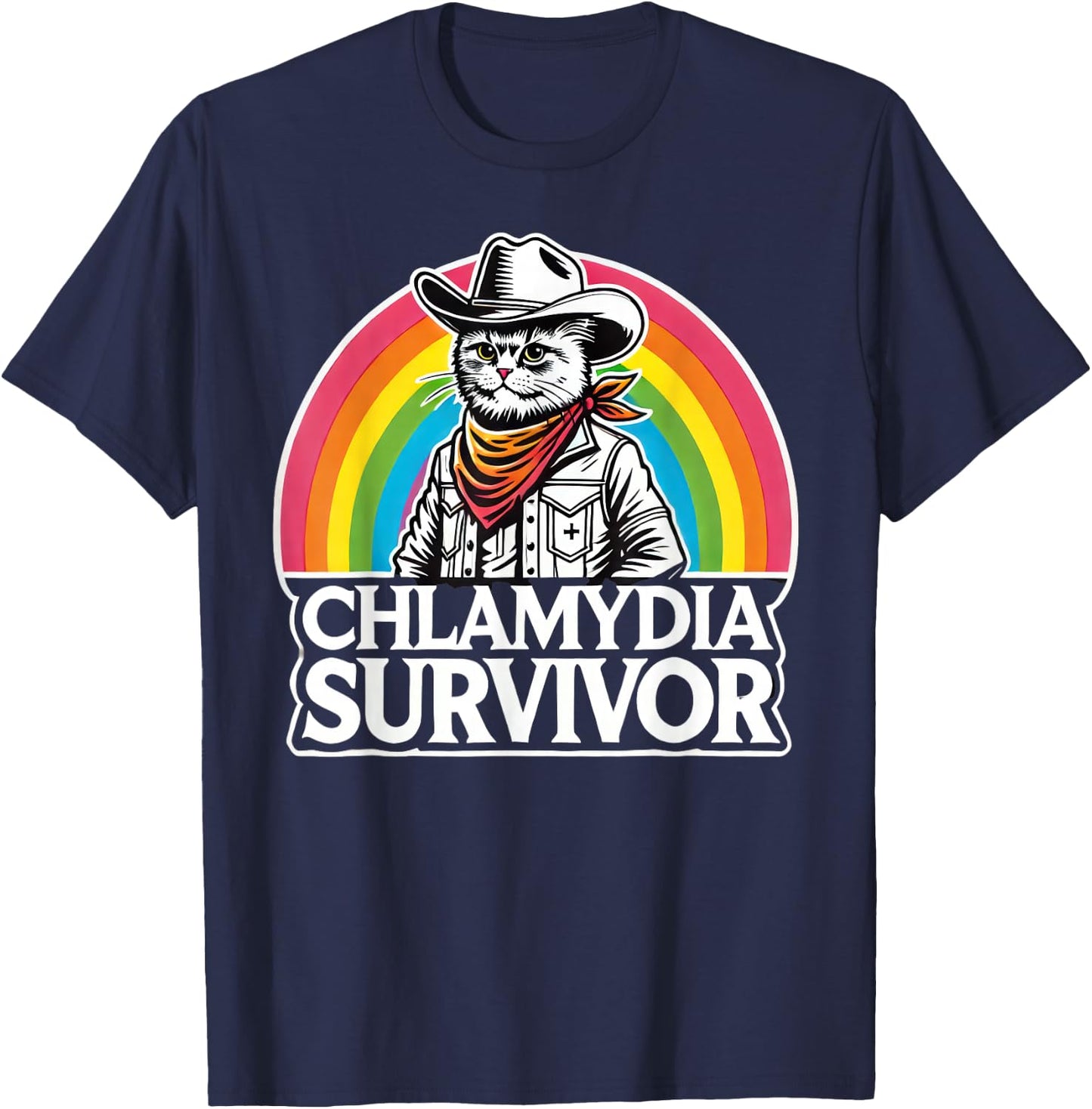 Chlamydia Survivor T-Shirt - T-Shirt | Navy