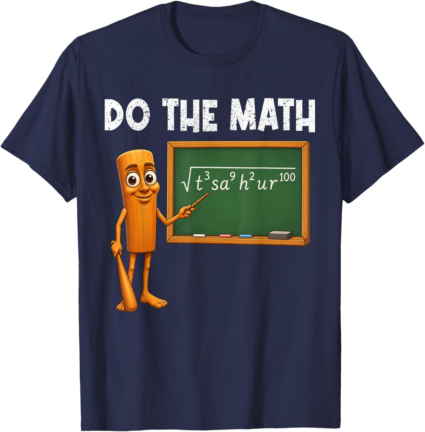 Do The Math Teacher Triple T Sahur Funny Brainrot Meme T-Shirt - T-Shirt | Navy