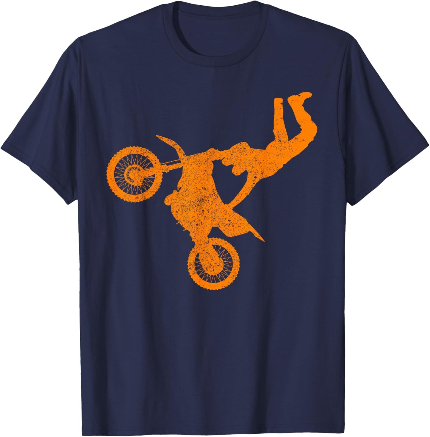 DIRT BIKE FREESTYLE | Motocross Enduro T-Shirt - T-Shirt | Navy