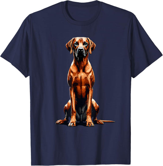 Rhodesian Ridgeback African Lion Hound T-Shirt - T-Shirt | Navy